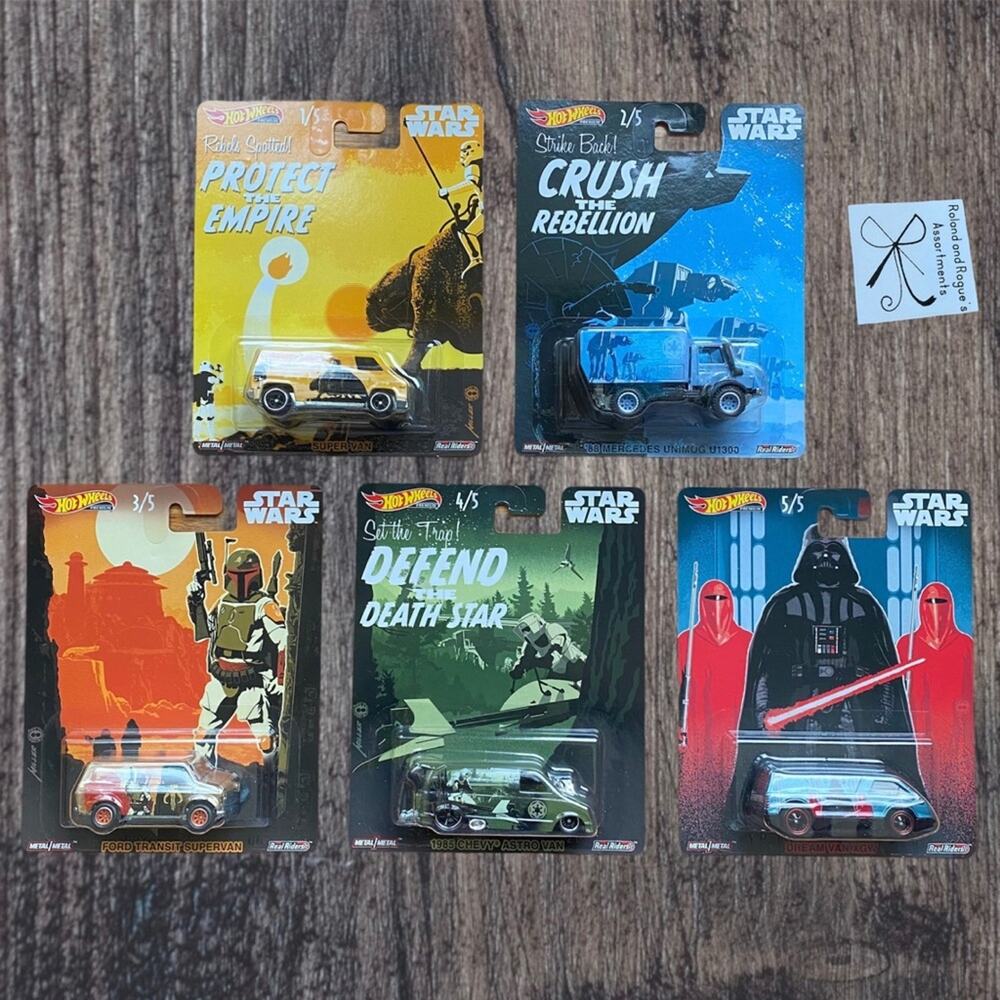 Hot Wheels Star Wars Complete Artistic 1-5 Bundle